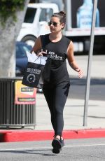 LEA MICHELE Out Shopping in Los Angeles 09/20/2016