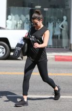 LEA MICHELE Out Shopping in Los Angeles 09/20/2016