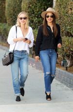 LEA MICHELLE and BECCA TOBIN Out Shopping in West Hollywood 09/15/2016