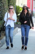 LEA MICHELLE and BECCA TOBIN Out Shopping in West Hollywood 09/15/2016