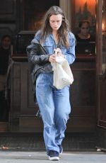 KEIRA KINIGHTLEY Out and About in London 09/21/2016