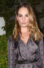 LILY JAMES at Burberry Fashion Show at London Fashion Week 09/19/2016
