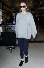 LILY-ROSE DEPP at LAX Airport in Los Angeles 09/19/2016