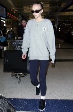 LILY-ROSE DEPP at LAX Airport in Los Angeles 09/19/2016