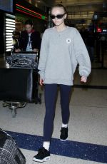 LILY-ROSE DEPP at LAX Airport in Los Angeles 09/19/2016
