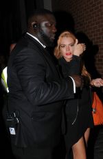 LINDSAY LOHAN Leaves Libertine Nightclub in London 09/15/2016