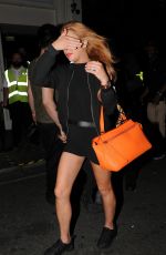 LINDSAY LOHAN Leaves Libertine Nightclub in London 09/15/2016