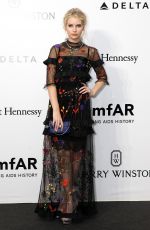 LOTTIE MOSS at Amfar Gala at Museo Della Permanente in Milan 09/24/2016