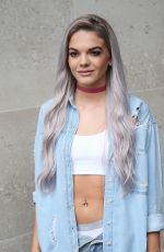 LOUISA JOHNSON at BBC Radio 1 Studios in London 09/05/2016