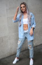 LOUISA JOHNSON at BBC Radio 1 Studios in London 09/05/2016