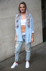 LOUISA JOHNSON at BBC Radio 1 Studios in London 09/05/2016