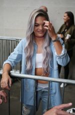 LOUISA JOHNSON at BBC Radio 1 Studios in London 09/05/2016
