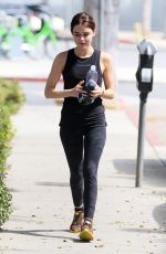 LUCY HALE Arrives at a Gym in Los Angeles 09/27/2016
