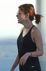 LUCY HALE Arrives at a Nail Salon in West Hollywood 09/24/2016