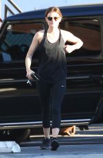LUCY HALE Arrives at a Nail Salon in West Hollywood 09/24/2016