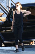 LUCY HALE Arrives at a Nail Salon in West Hollywood 09/24/2016