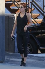 LUCY HALE Arrives at a Nail Salon in West Hollywood 09/24/2016