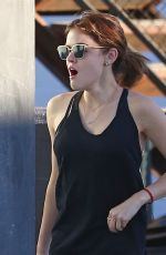 LUCY HALE Arrives at a Nail Salon in West Hollywood 09/24/2016