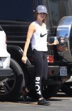 LUCY HALE at Starbucks in Los Angeles 09/28/2016
