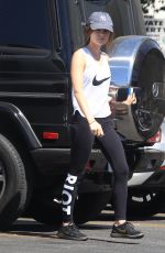 LUCY HALE at Starbucks in Los Angeles 09/28/2016