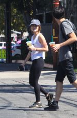 LUCY HALE at Starbucks in Los Angeles 09/28/2016