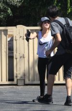 LUCY HALE at Starbucks in Los Angeles 09/28/2016