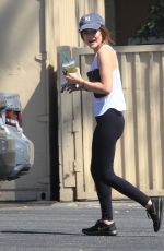 LUCY HALE at Starbucks in Los Angeles 09/28/2016