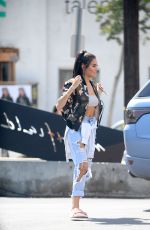 MADISON BEER in Ripped Jeans Out Shopping in West Hollywood 09/05/2016