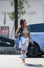 MADISON BEER in Ripped Jeans Out Shopping in West Hollywood 09/05/2016