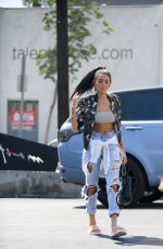 MADISON BEER in Ripped Jeans Out Shopping in West Hollywood 09/05/2016