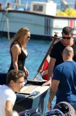 MARIAH CAREY at a Yacht in Mykonos 09/14/2016