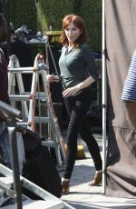 MARILU HENNER on the Set of Extra in Universal City 08/30/2016