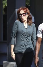 MARILU HENNER on the Set of Extra in Universal City 08/30/2016