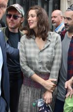 MARION COTILLARD Leaves RTL Radio in Paris 09/15/2016