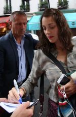 MARION COTILLARD Leaves RTL Radio in Paris 09/15/2016