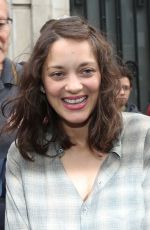 MARION COTILLARD Leaves RTL Radio in Paris 09/15/2016