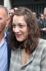 MARION COTILLARD Leaves RTL Radio in Paris 09/15/2016