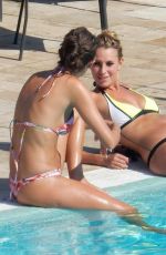 MEGAN MCKENNA, GEORGIA KOUSOULOU and AMBER DOWDING in Bikinis at a Pool in Marbella 09/24/2016