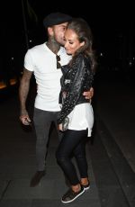 MEGAN MCKENNA Leaves Tattu Restaurant in Manchester 09/15/2016