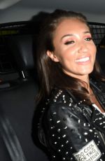 MEGAN MCKENNA Leaves Tattu Restaurant in Manchester 09/15/2016