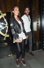 MEGAN MCKENNA Leaves Tattu Restaurant in Manchester 09/15/2016