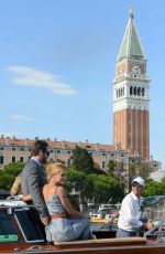 MICHELLE HUNZIKER Arrives in Venice 09/02/2016