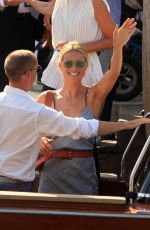 MICHELLE HUNZIKER Arrives in Venice 09/02/2016