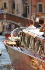 MICHELLE HUNZIKER Arrives in Venice 09/02/2016