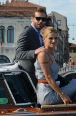 MICHELLE HUNZIKER Arrives in Venice 09/02/2016