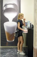 MICHELLE HUNZIKER Shopping at Media World in Milan 09/04/2016
