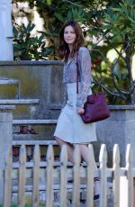 MICHELLE MONAGHAN on the Set of 