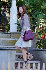 MICHELLE MONAGHAN on the Set of 