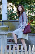 MICHELLE MONAGHAN on the Set of 