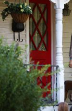 MICHELLE MONAGHAN on the Set of 